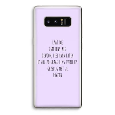 GSM: Samsung Galaxy Note 8 Transparant Hoesje