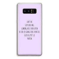 GSM: Samsung Galaxy Note 8 Transparant Hoesje