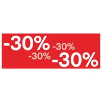 Raambiljet -30% , afmeting 69x24 cm.