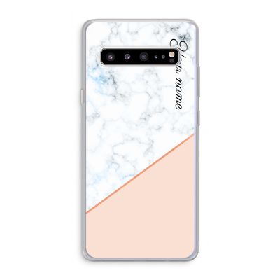 Marmer in stijl: Samsung Galaxy S10 5G Transparant Hoesje