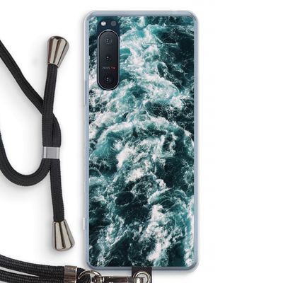 Zee golf: Sony Xperia 5 II Transparant Hoesje met koord