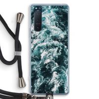 Zee golf: Sony Xperia 5 II Transparant Hoesje met koord