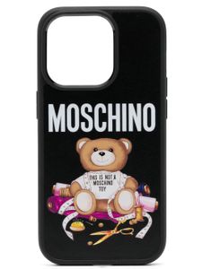 Moschino coque d'iPhone 14 Pro à motif Teddy Bear - Noir