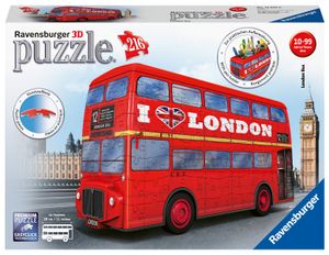 Ravensburger puzzel 216 stukjes 3D London Bus