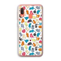 Kleurrijke katten: Samsung Galaxy A20e Transparant Hoesje