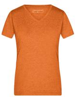 James & Nicholson JN973 Ladies´ Heather T-Shirt - Orange-Melange - M