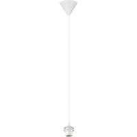 LED Hanglamp - Hangverlichting - Trion Alpar - E27 Fitting - 1-lichts - Rond - Wit - Kunststof