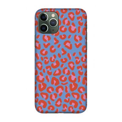 Leopard blue: Volledig geprint iPhone 11 Pro Hoesje