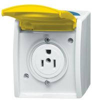 3015 EWN-53  - Socket outlet (receptacle) NEMA yellow 3015 EWN-53 - thumbnail