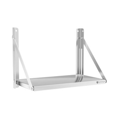 Wandplank - inklapbaar - 60 x 30 cm - 40 kg - roestvrij staal