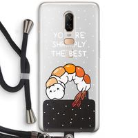 You're Shrimply The Best: OnePlus 6 Transparant Hoesje met koord