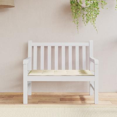 VidaXL Tuinbankkussen 100x50x4 cm oxford stof crèmekleurig