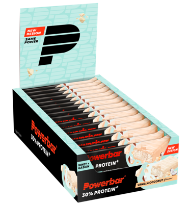 PowerBar 30% Protein Plus Vanilla Coconut Voordeelverpakking PowerBar 30% Protein Plus Vanilla Coconut Voordeelverpakking