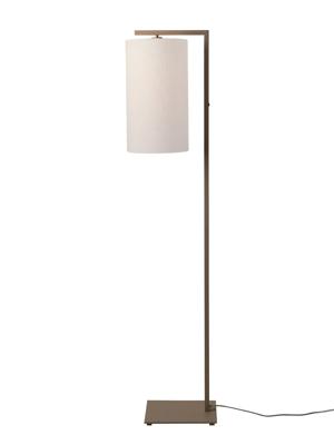 Vloerlamp Boston, zand met witte kap Ø25 x 45cm