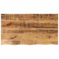 Tafelblad met natuurlijke rand 110x60x3,8 cm massief mangohout