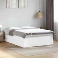 Bedframe bewerkt hout wit 150x200 cm