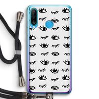Eye pattern #2: Huawei P30 Lite Transparant Hoesje met koord