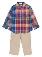 Ralph Lauren Kids ensemble polo-short à logo Pony - Tons neutres