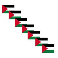 Vlag van Palestina stickers - 50x - 7.5 x 10 cm - Binnen/buiten