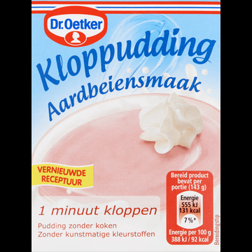 Dr. Oetker Kloppudding Aardbeien 74 g bij Jumbo