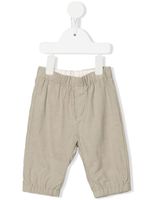 Emporio Armani Kids pantalon nervuré à taille élastiquée - Tons neutres