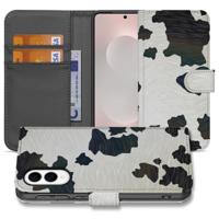 Samsung Galaxy S25 Edge | Telefoonhoesje | Met pasjeshouder | Koeienvlekken