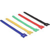 DeLOCK Hook-and-loop fasteners coloured, 10 stuks kabelbinder L 200 mm x B 12 mm - thumbnail