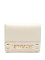 Love Moschino portefeuille pliant à plaque logo - Tons neutres