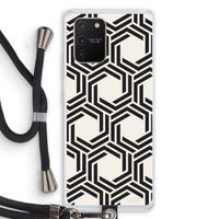 Geometrisch patroon: Samsung Galaxy S10 Lite Transparant Hoesje met koord