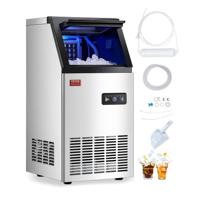 VEVOR Commerciële IJsmachine Vrijstaande IJsmachine 49,9 kg/dag LED-scherm