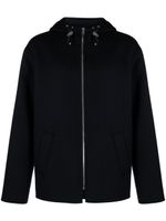 SANDRO zip-up hooded jacket - Bleu