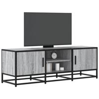 Tv-meubel 120x35x41 cm bewerkt hout metaal grijs sonoma eiken