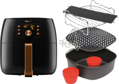 Philips Airfryer XXL Smart Sensing Premium HD9867/90 + Accessoireset