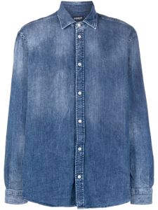 DONDUP chemise en jean à effet délavé - Bleu