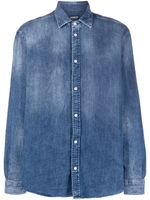 DONDUP chemise en jean à effet délavé - Bleu - thumbnail