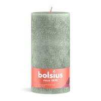 Bolsius stompkaars rustiek 19 x 6,8 cm jade green