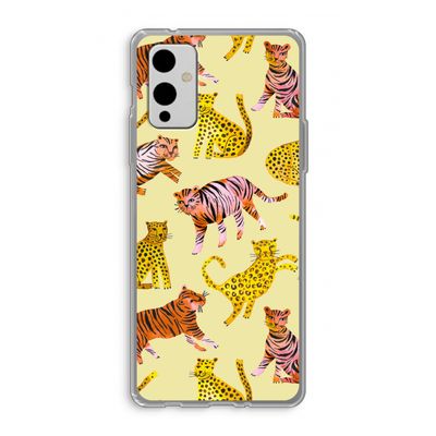 Cute Tigers and Leopards: OnePlus 9 Transparant Hoesje