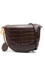 Stella McCartney sac porté épaule FrayMe à effet peau de crocodile - Marron - thumbnail