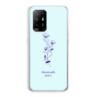Bloom with grace: Oppo A94 5G Transparant Hoesje