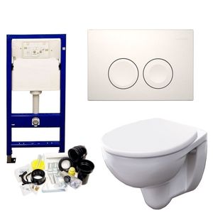 Geberit UP100 Toiletset set03 Geberit Bastia met Delta drukplaten