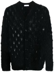 1989 STUDIO cardigan en maille ajourée - Noir