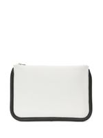 JW Anderson pochette en cuir à design bicolore - Blanc