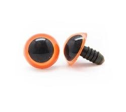 Plastic veiligheidsogen basic 009 Oranje 14mm