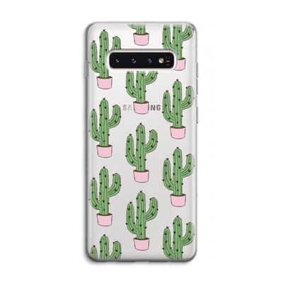 Cactus Lover: Samsung Galaxy S10 4G Transparant Hoesje