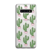 Cactus Lover: Samsung Galaxy S10 4G Transparant Hoesje