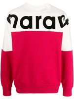 MARANT sweat Howley colour block - Blanc