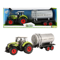 Tractor met watertank groen 20cm