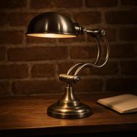 Tafellamp Cambridge Antiek Zilver Tafellamp Cambridge Antiek Zilver