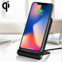 Q200 5W ABS + PC snel opladen Qi Wireless vouwen lader Pad voor iPhone Galaxy Huawei Xiaomi LG HTC en andere QI standaard Smart Phones(Black)
