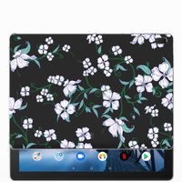 Lenovo Tab E10 Uniek Siliconen Hoesje Blossom White